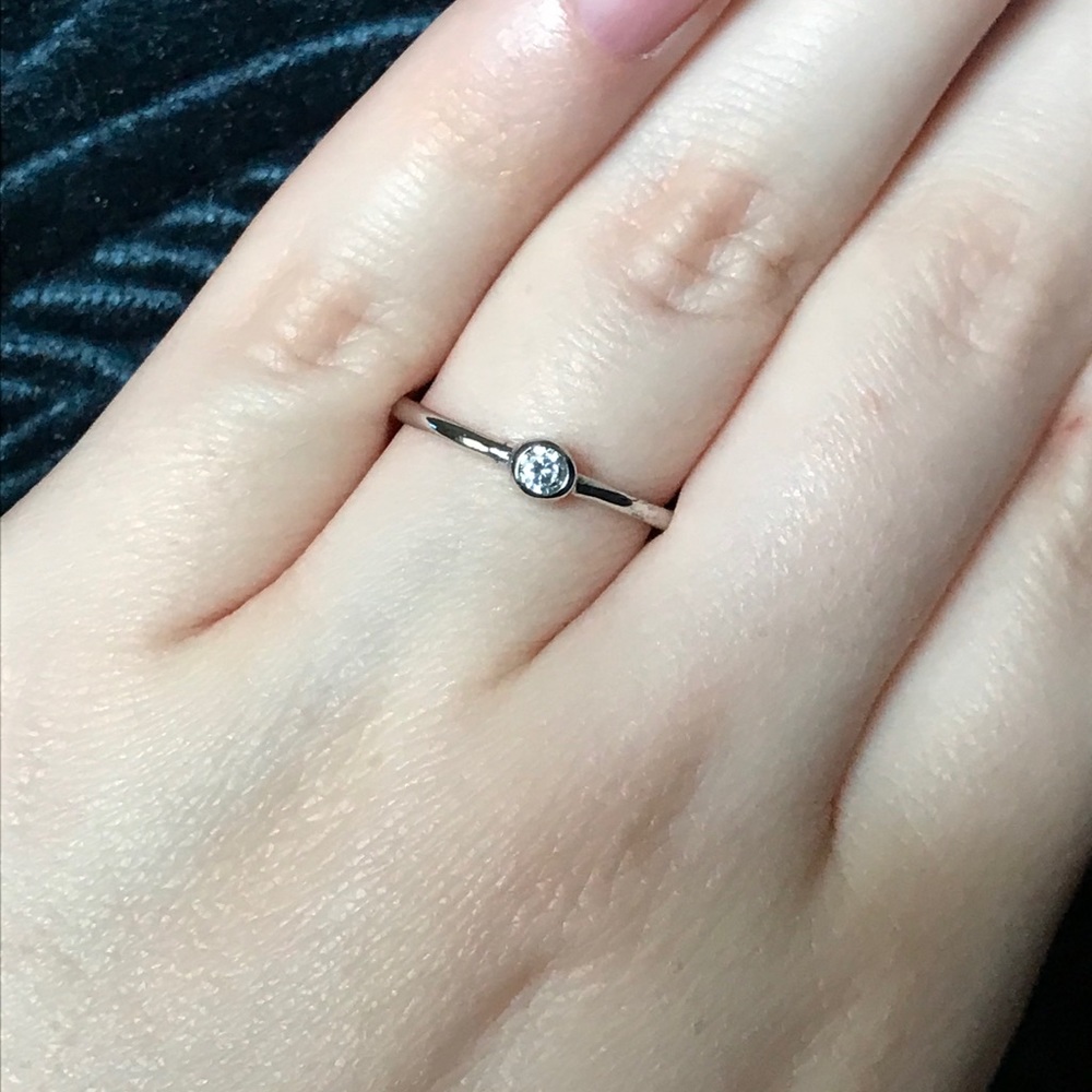 Sterling silver stackable band ring